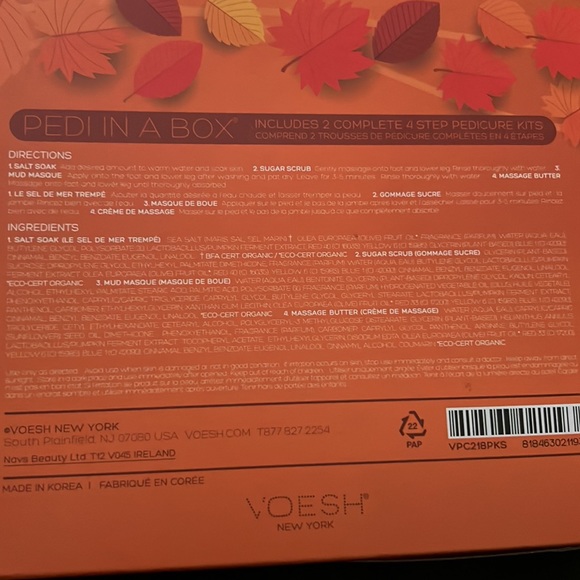 🍁🎃Pedi-in-a-Box - Deluxe 4 Step - Picture 3 of 4